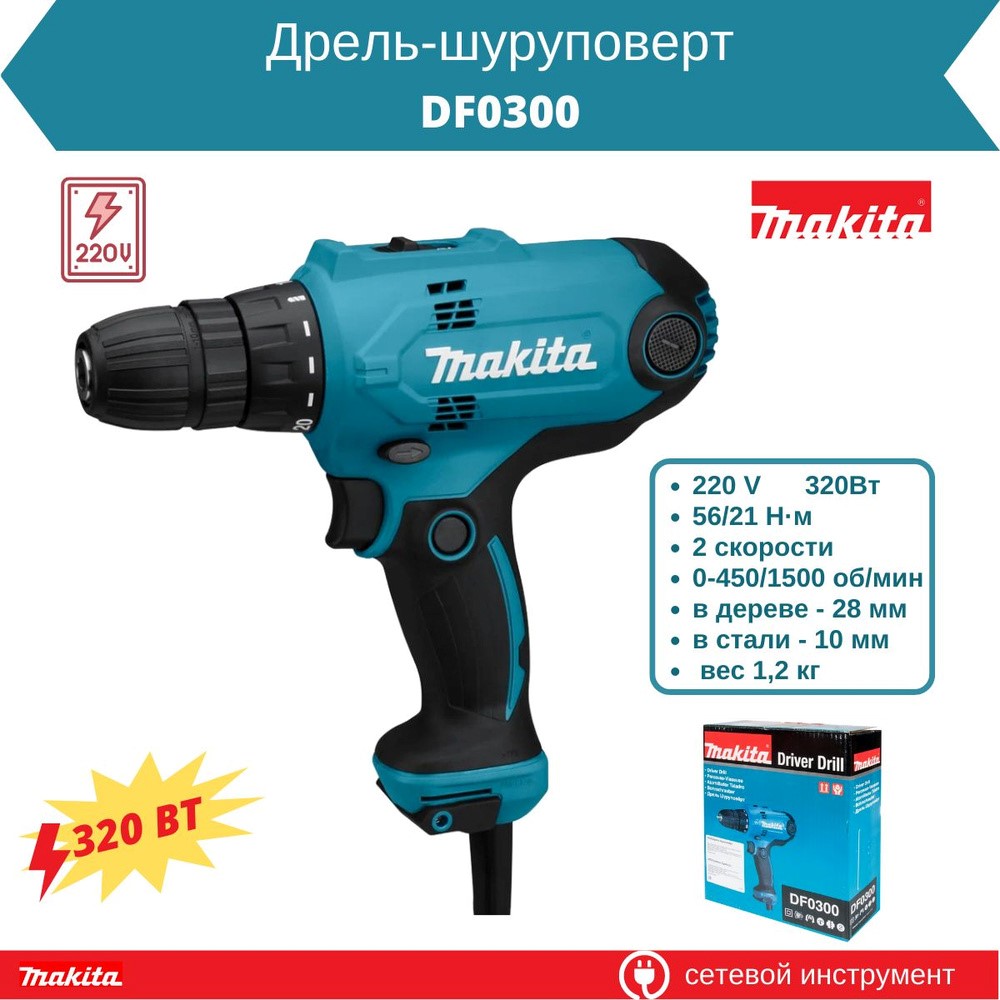 Обзор Makita DF0300