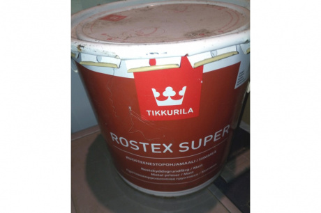 Купить Грунтовка противокоррозионная акидная TIKKURILA ROSTEX SUPER светло-серая 3 л фото №2