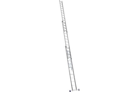 Купить Трехсекционная лестница СИБИН 13 ступеней со стабилизатором алюминиевая 38833-13 фото №4