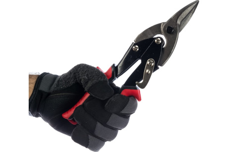 Купить Ножницы по металлу 250 мм пряморежущие обрезиненные рукоятки// Matrix 78330 фото №5