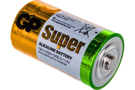 Купить Батарейка Большой-Пальчик GP LR20 Super Alkaline 13A-CR  02655 фото №2