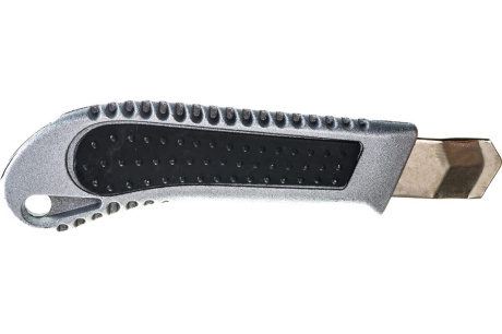 Купить Нож технический КУРС "Классик"  18мм. металлический корпус  с резиновой вставкой. 10172 фото №4