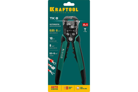 Купить TK-8 стриппер автоматический многофункциональный 0.05 - 8 мм2 KRAFTOOL 22637 фото №10