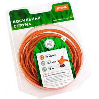 Купить Леска STIHL 2,4*15 квадрат   7028-871-0581 фото №1