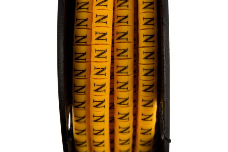 Купить Кабель-маркер  N  для провода сеч. 1 5мм желтый STEKKER фото №2