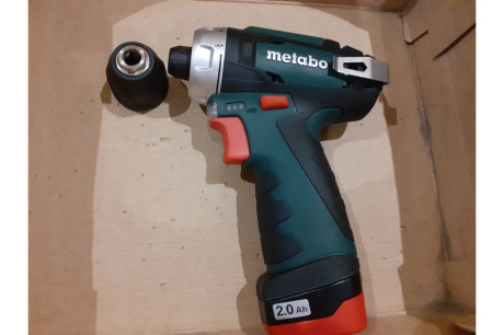 Купить Дрель-шуруповерт аккумуляторная Metabo PowerMaxx BS Basic  600984000  12В 2х2Ач Li-Ion 2 АКБ и ЗУ фото №3