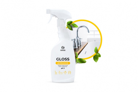 Купить Средство чистящее для ванной комнаты GRASS "GLOSS" Professional 600мл   125533 фото №1