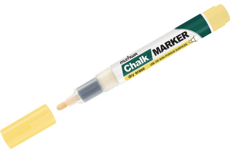 Купить Меловой маркер Munhwa Chalk Marker желтый  3мм CM-08 фото №1
