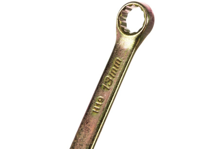 Купить Ключ комбинированный 13 мм желтый цинк// Сибртех 14979 фото №2