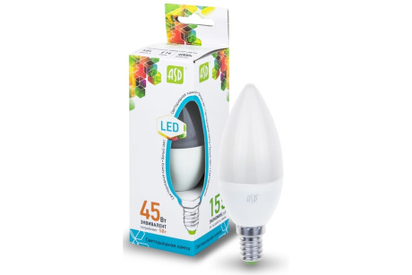 Купить Лампа  св/диод. LED-Свеча-standard 5Вт свеча 4000К E14 450лм 160-260В  ASD фото №3