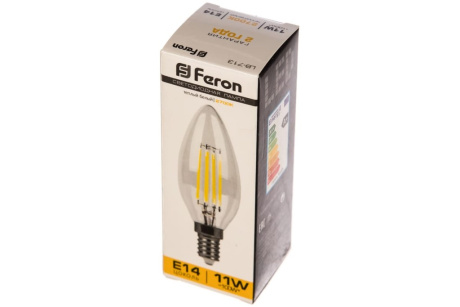 Купить Лампа светодиодная   11W  230V E14 2700K прозрачная  LB-713  FERON фото №6