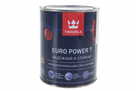 Купить Краска интерьерная для стен и потолков TIKKURILA EURO POWER 7 База А 0,9 л фото №1