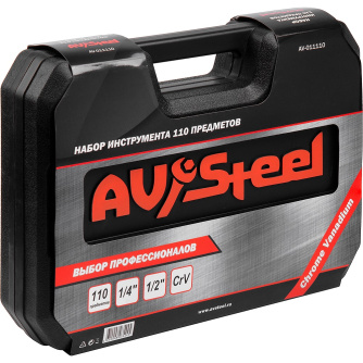 Купить Набор инструмента AV Steel 110 предметов 1/4",1/2"  AV-011110 фото №8