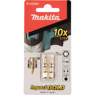 Купить Бита Makita Impact T20-30 мм  2 шт   B-42260 фото №1