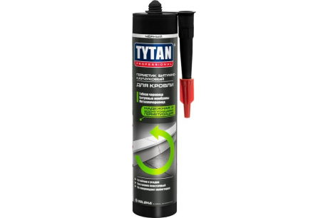 Купить Tytan Professional Герметик Битумно-каучуковый для кровли черный 310 мл  99963 фото №1