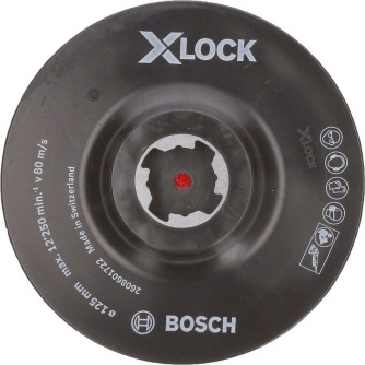 Купить Тарелка опорная BOSCH X-LOCK 125 мм на липучке   2.608.601.722 фото №1
