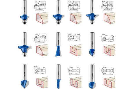 Купить Набор фрез 28796-Н30 профильных 30шт Зубр фото №6