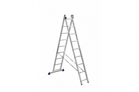 Купить Лестница двухсекционная ALUMET 2x9 универсальная 2,53 м фото №1